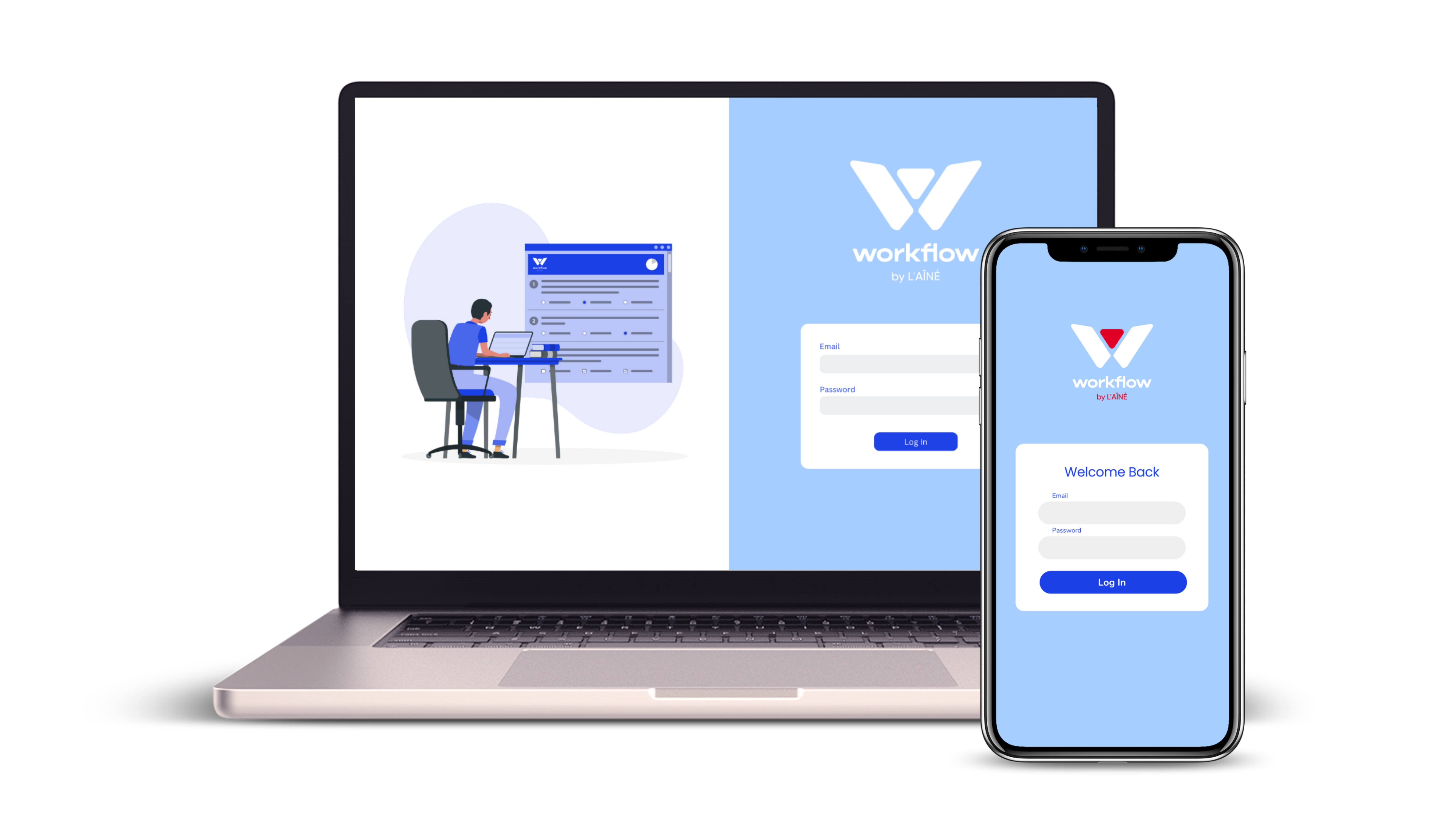 Workflow HR and payroll dashboards on desktop and mobile
